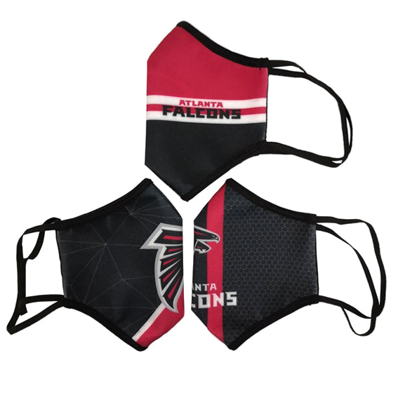 Cubrebocas Atlanta Falcons Tripack