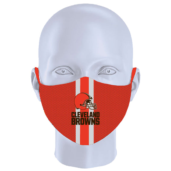 Cubrebocas Cleveland Browns Tripack Café