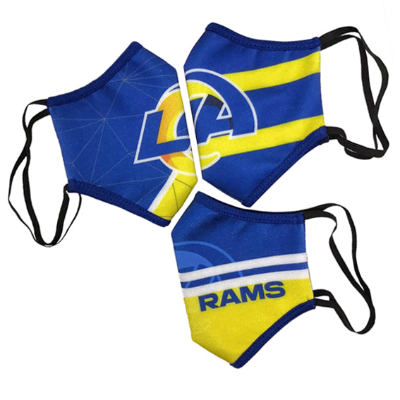 Cubrebocas Los Angeles Rams Tripack
