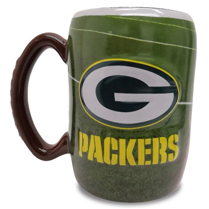 Taza Green Bay Packers Field 15 oz Boelter