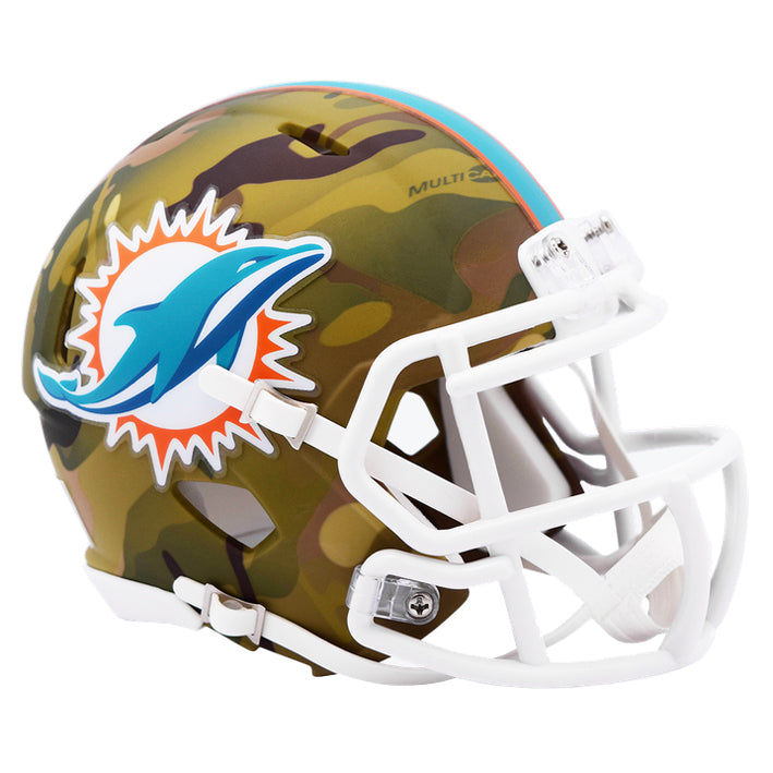Minicasco Miami Dolphins Speed Riddell Camuflaje
