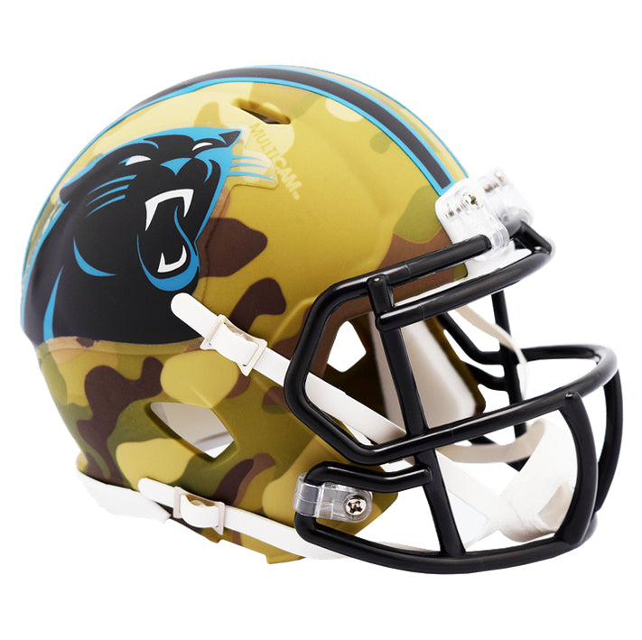 Minicasco Carolina Panthers Speed Riddell Camuflaje