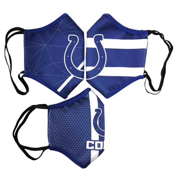Cubrebocas Indianapolis Colts Tripack