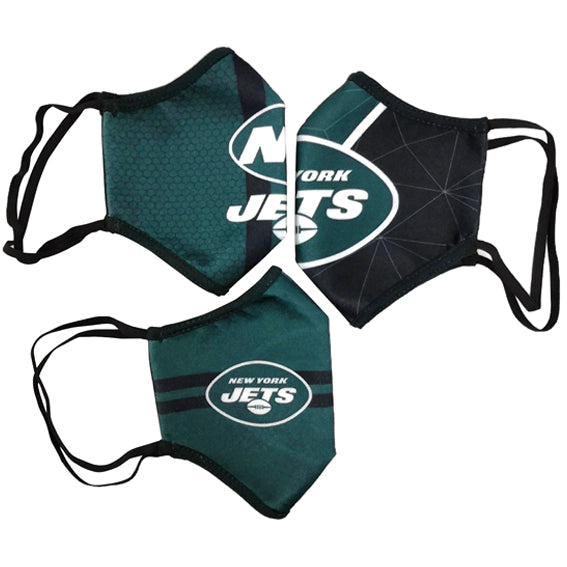 Cubrebocas New York Jets Tripack