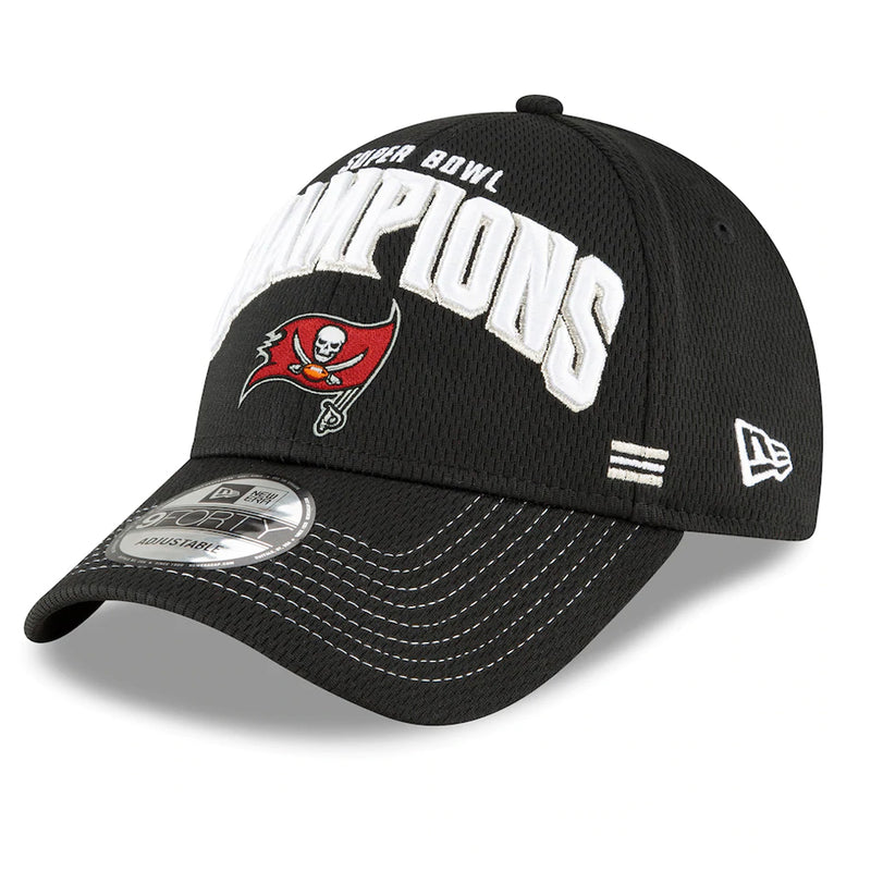 Gorra 9FORTY Tampa Bay Buccaneers Champions Super Bowl LV New Era Negro