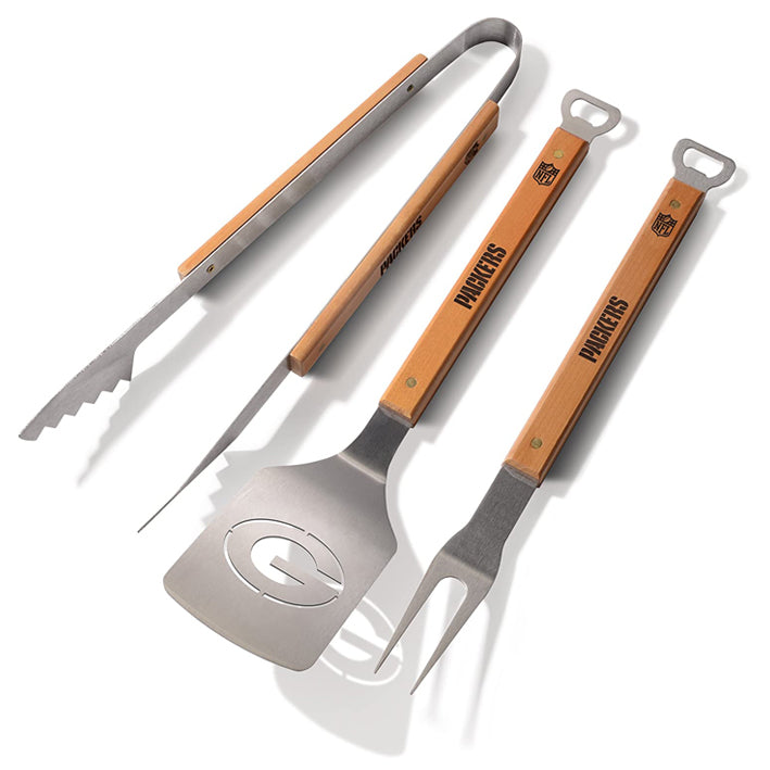 Set para Asado Green Bay Packers Piece Bbq Idnabrands