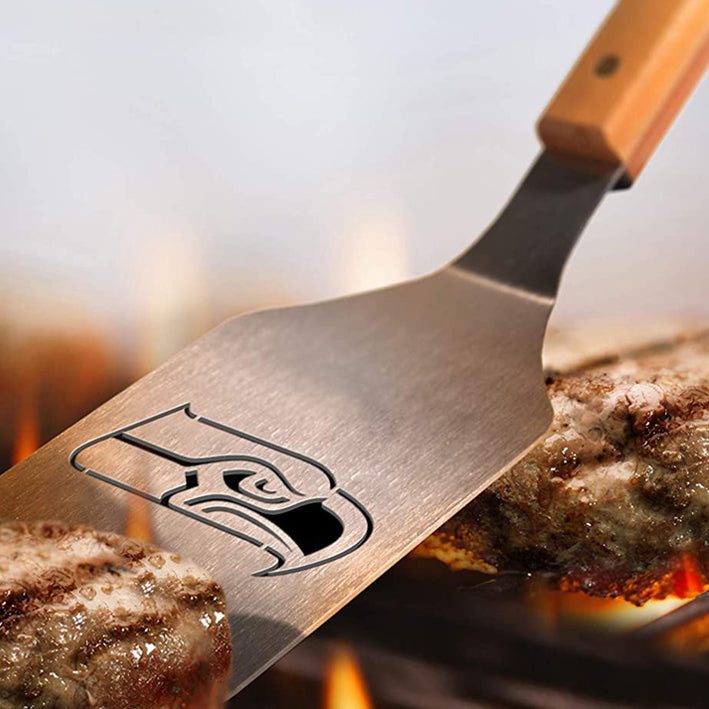 Set para Asado Seattle Seahawks Piece Bbq Idnabrands