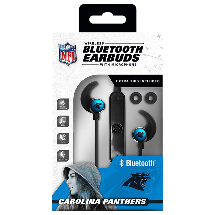 Audífonos Carolina Panthers Bluetooth Earbuds Azul