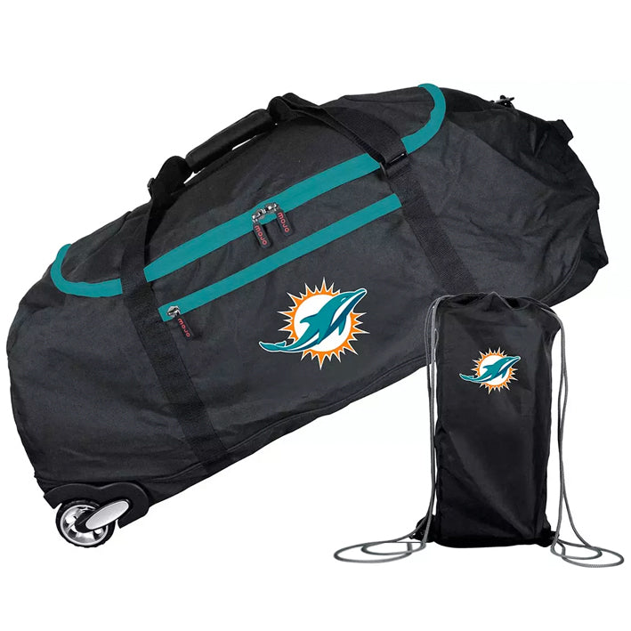 Maleta Duffel Miami Dolphins Collapsible 36