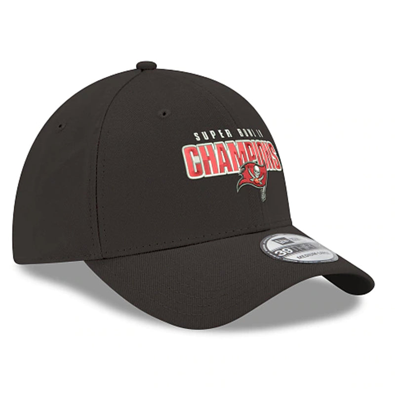 Gorra 39THIRTY Tampa Bay Buccaneers Super Bowl LV Champions New Era Negro