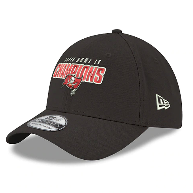 Gorra 39THIRTY Tampa Bay Buccaneers Super Bowl LV Champions New Era Negro