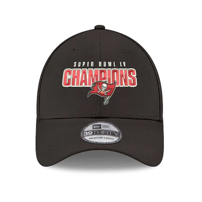 Gorra 39THIRTY Tampa Bay Buccaneers Super Bowl LV Champions New Era Negro