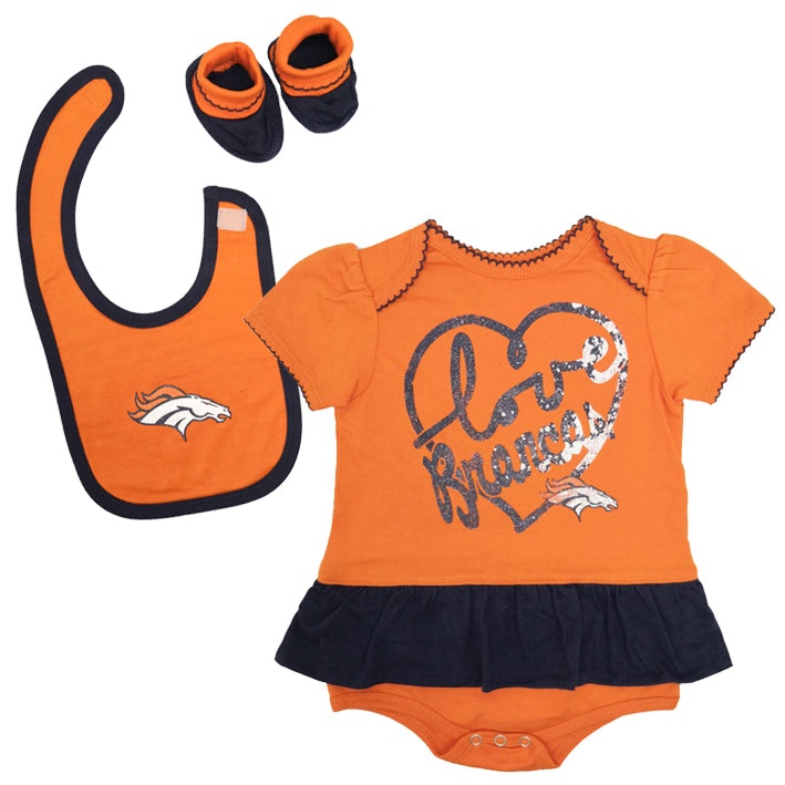 Pañalero Denver Broncos Set Genuine Stuff