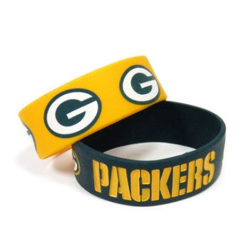 Llavero Green Bay Packers Wide Bracelets Pack de 2 Aminco