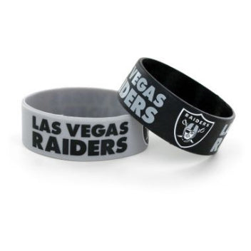 Llavero Las Vegas Raiders Wide Bracelets Pack de 2 Aminco