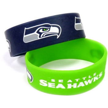 Llavero Seattle Seahawks Wide Bracelets Pack de 2 Aminco