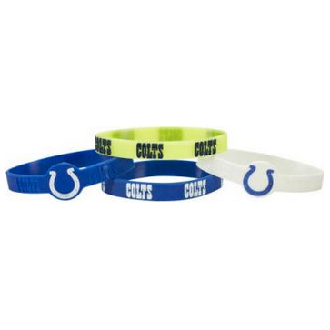 Llavero Indianapolis Colts Silicone Bracelet Pack de 4 Aminco