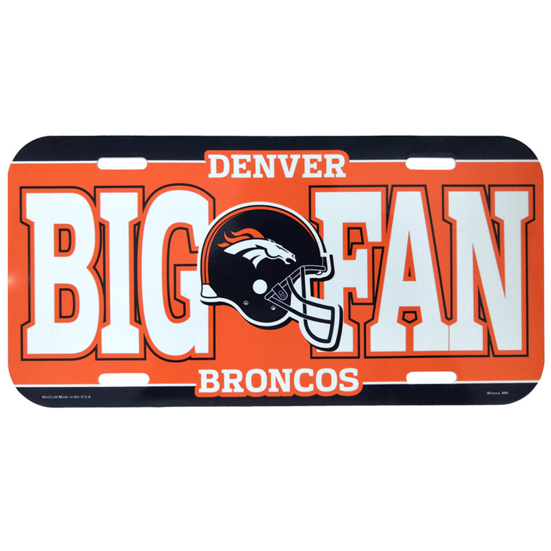 Placa Decorativa Denver Broncos Big Fan WinCraft