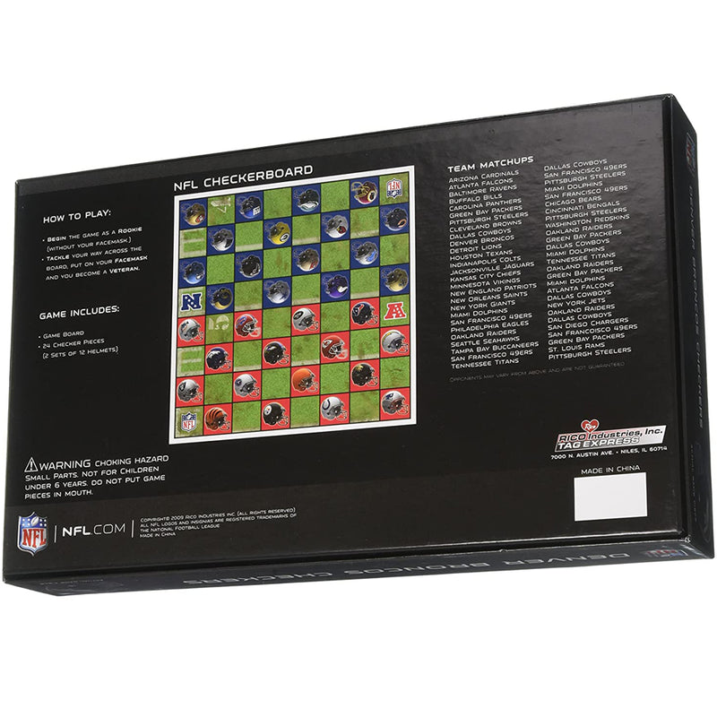 Damas Inglesas Washington Football Team Checkers Rico Industrias