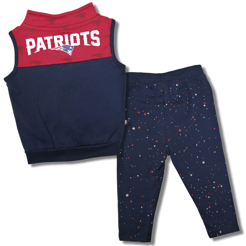 Conjunto Deportivo New England Patriots Set Gilet Bebé
