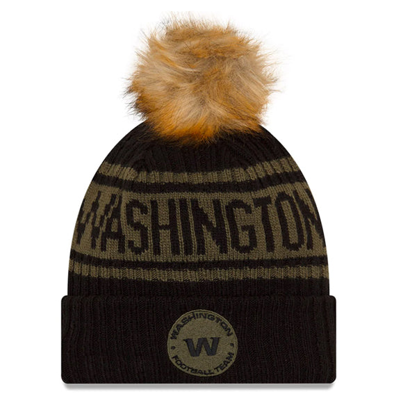 Gorro Beanie Washington Football Team Salute to Service 2021 New Era Mujer