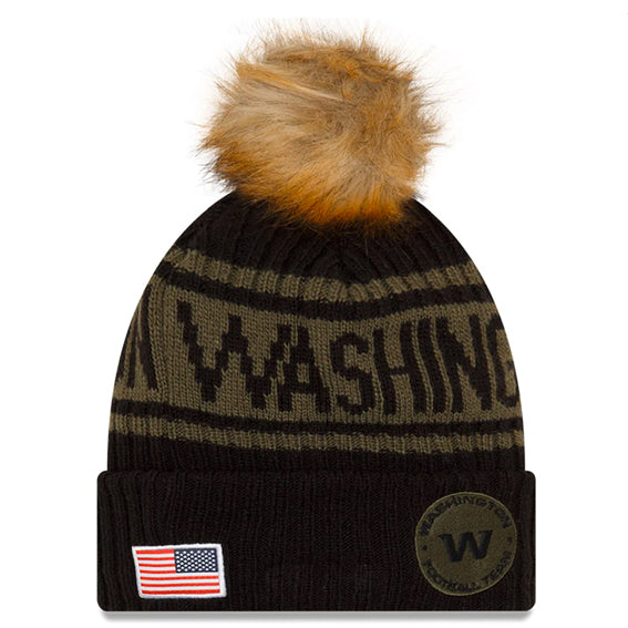 Gorro Beanie Washington Football Team Salute to Service 2021 New Era Mujer