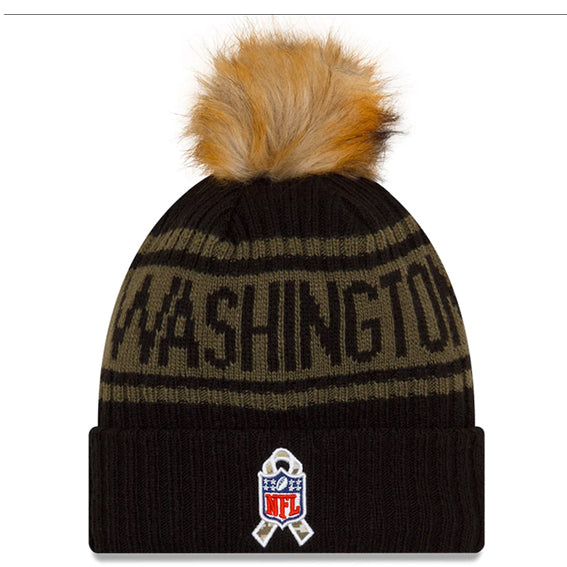 Gorro Beanie Washington Football Team Salute to Service 2021 New Era Mujer