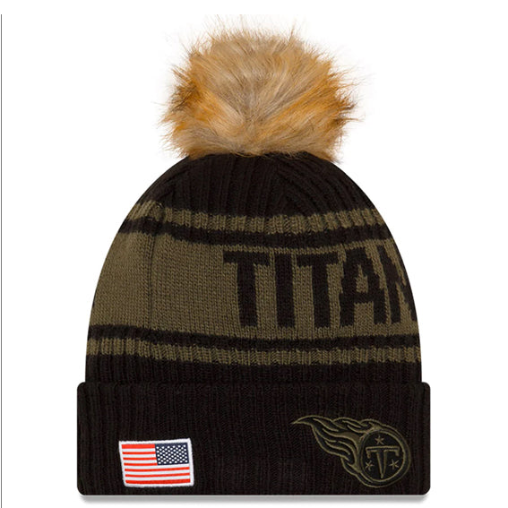 Gorro Beanie Tennessee Titans Salute to Service 2021 New Era Mujer