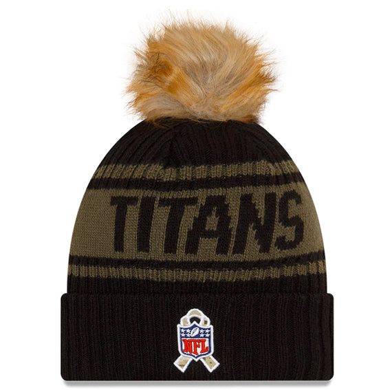 Gorro Beanie Tennessee Titans Salute to Service 2021 New Era Mujer