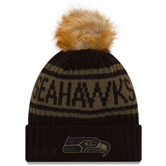 Gorro Beanie Seattle Seahawks Salute to Service 2021 New Era Mujer