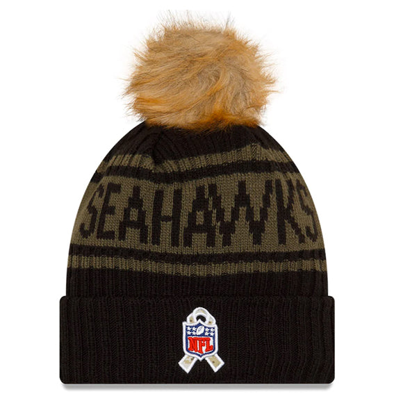 Gorro Beanie Seattle Seahawks Salute to Service 2021 New Era Mujer