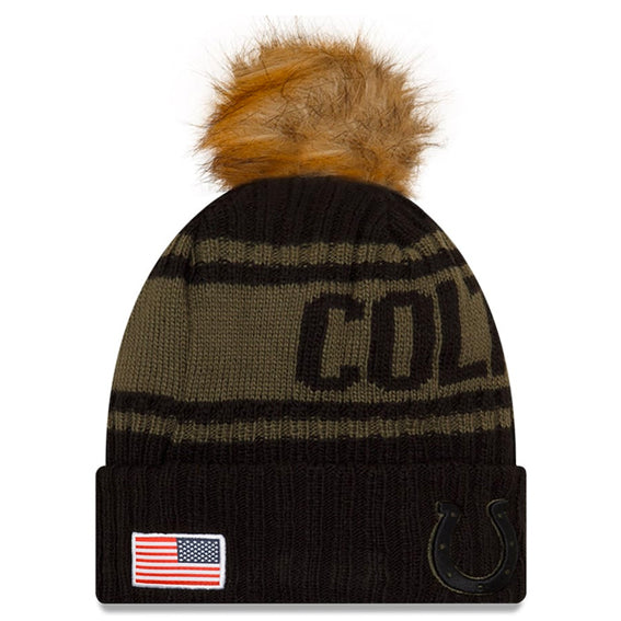 Gorro Beanie Indianapolis Colts Salute to Service 2021 New Era Mujer