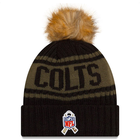 Gorro Beanie Indianapolis Colts Salute to Service 2021 New Era Mujer