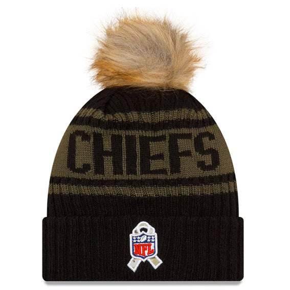 Gorro Beanie Kansas City Chiefs Salute to Service 2021 New Era Mujer