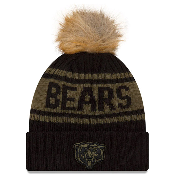 Gorro Beanie Chicago Bears Salute to Service 2021 New Era Mujer