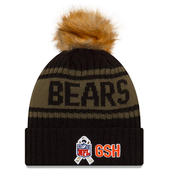 Gorro Beanie Chicago Bears Salute to Service 2021 New Era Mujer