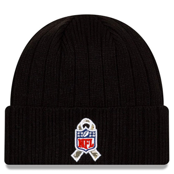 Gorro Beanie Seattle Seahawks Salute to Service 2021 New Era Negro