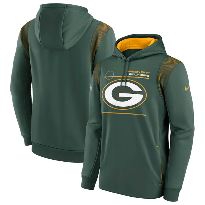 Sudadera Green Bay Packers Logo Sideline Nike Niño