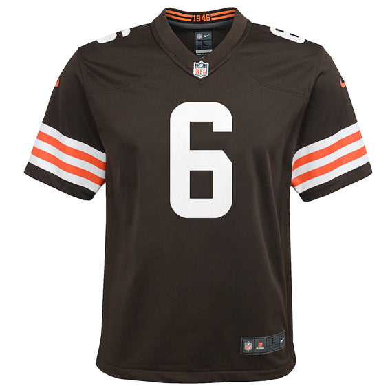 Jersey Cleveland Browns Mayfield Nike Niño Café