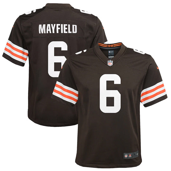 Jersey Cleveland Browns Mayfield Nike Niño Café