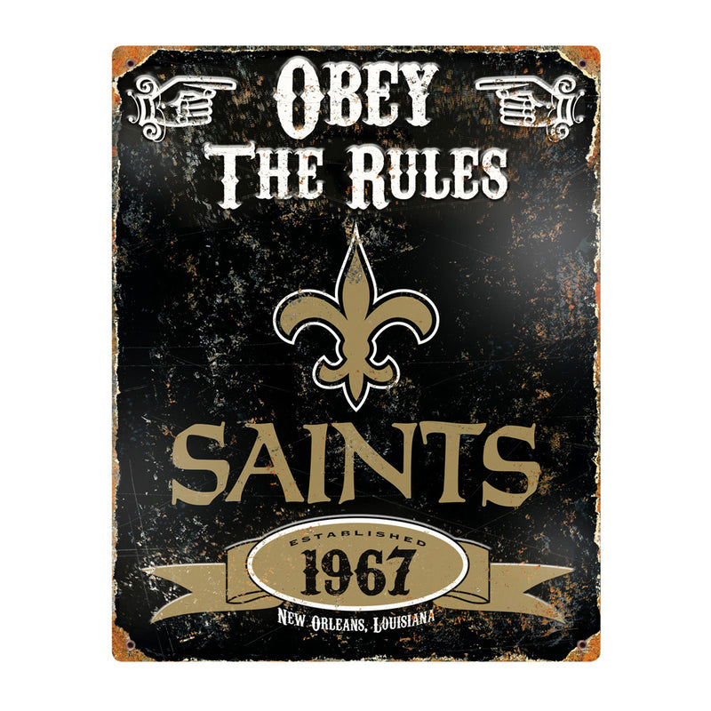Letrero Metálico New Orleans Saints The Party Animal