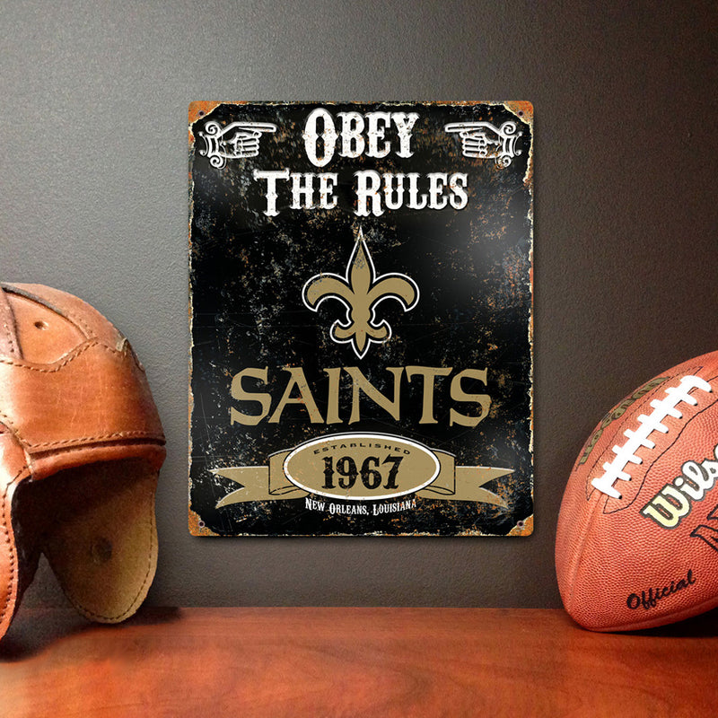 Letrero Metálico New Orleans Saints The Party Animal
