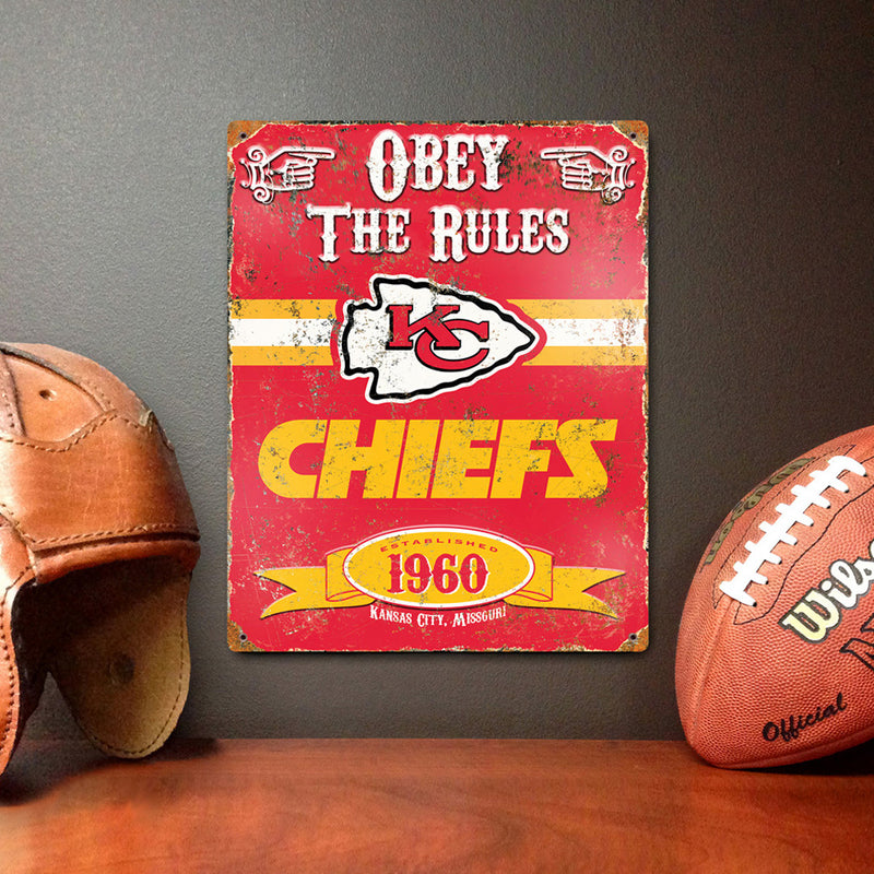 Letrero Metálico Kansas City Chiefs The Party Animal