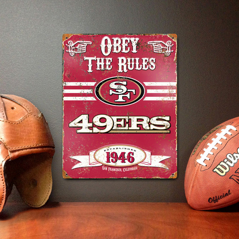 Letrero Metálico San Francisco 49ers The Party Animal