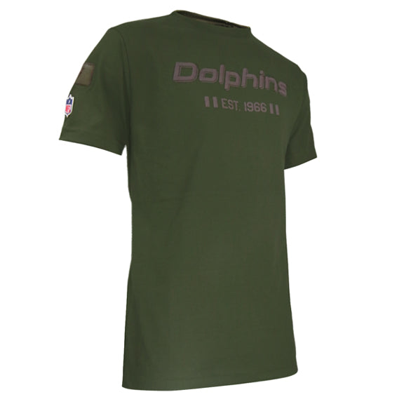 Playera Miami Dolphins Army Verde Militar