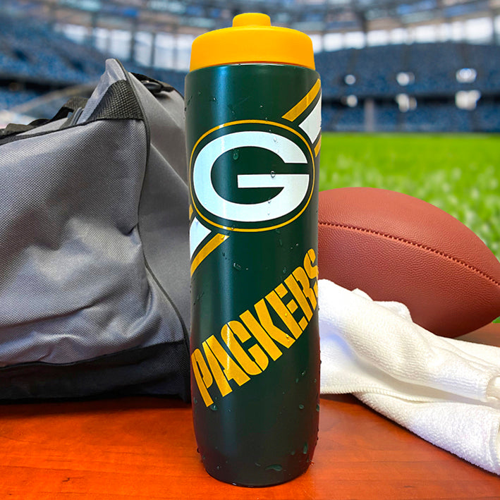 Termo Green Bay Packers Squeezy 34 oz The Party Animal
