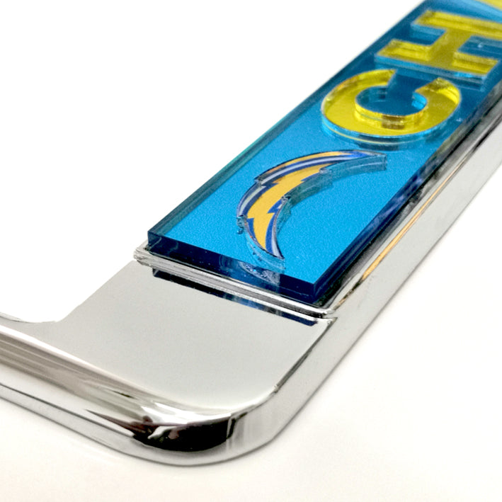 Porta Placas Los Angeles Chargers Metálico Meg WinCraft