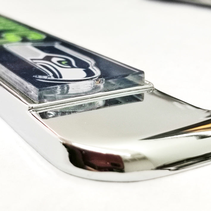 Porta Placas Seattle Seahawks Metálico Gls Meg WinCraft