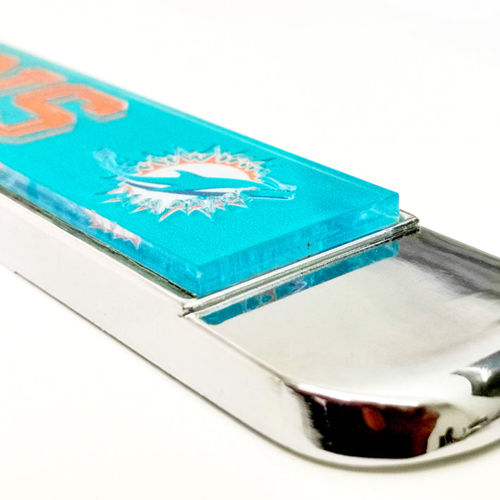 Porta Placas Miami Dolphins Metálico Gls Meg WinCraft