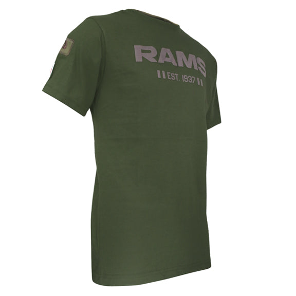 Playera Los Angeles Rams Army Verde Militar